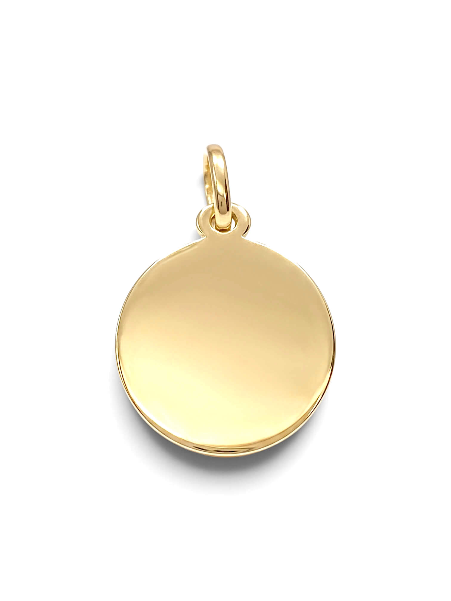 Medaglia liscia  in oro 18 kt art. MEDAGLIA31
