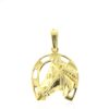 PENDNETE TESTA DI CAVALLO gioielleria palermo Pendente CAVALLO in oro Art. PENDCAV01