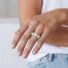 Anello trilogy pavè di diamanti SETA Art. R7018