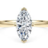 Anello solitario con diamante GIA America  Art.marquise1