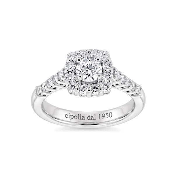Anello solitario di diamanti certificato IGI art. ROB09/IGI