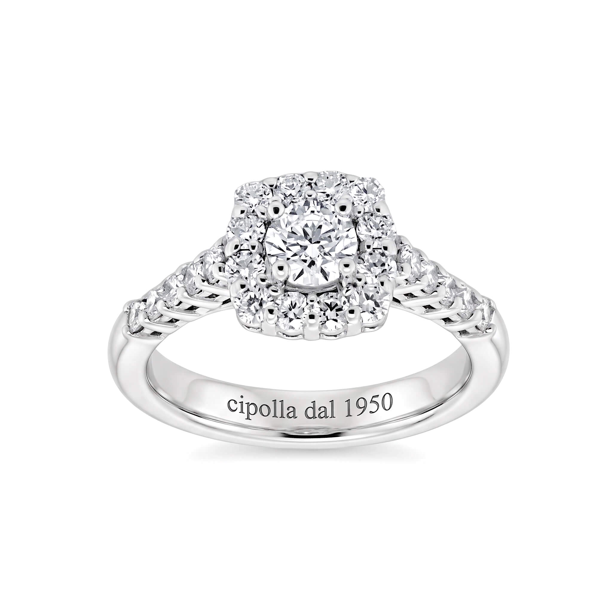 Anello solitario di diamanti certificato IGI art. ROB09/IGI