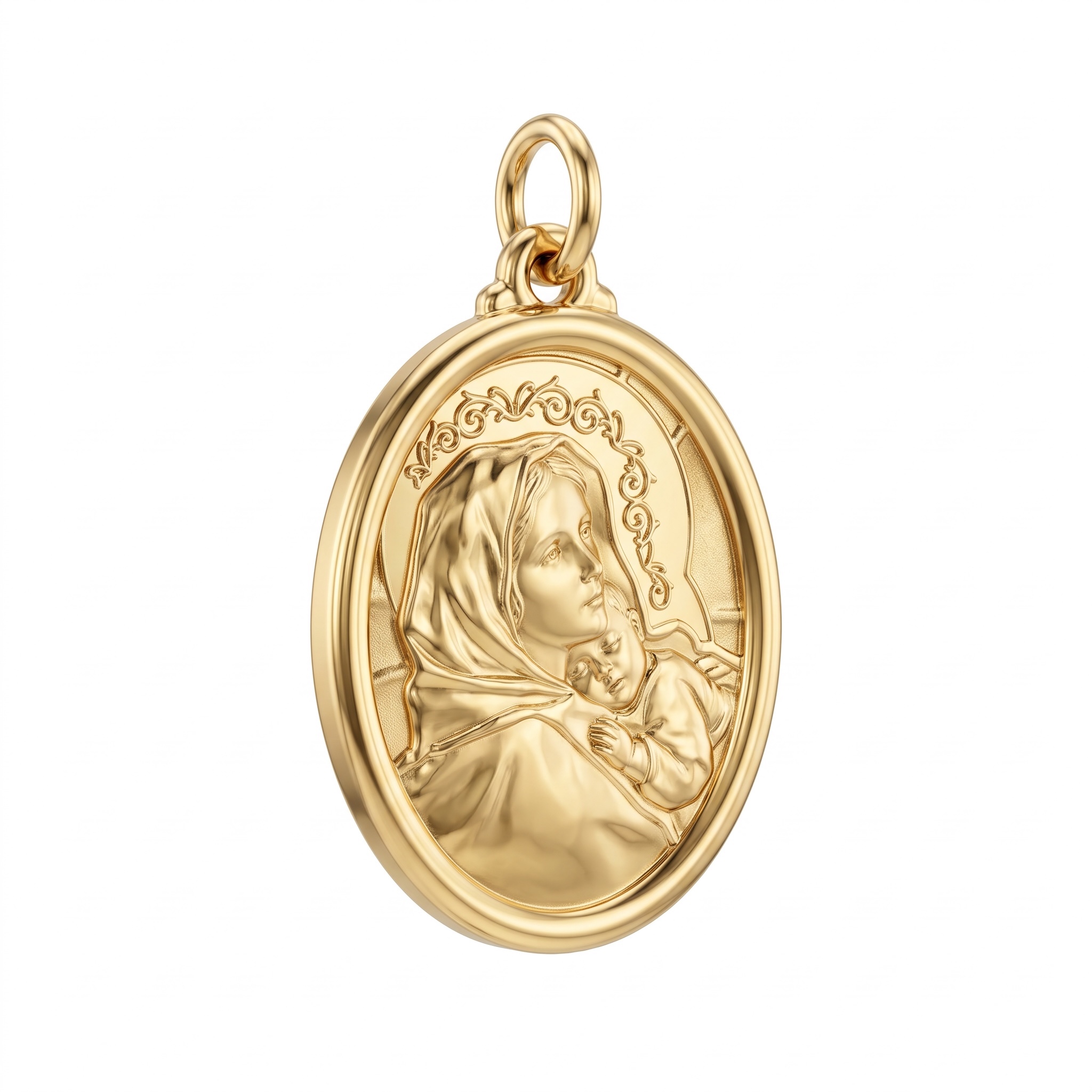 Medaglia sacra  in oro 18 kt art. MEDAGLIA29