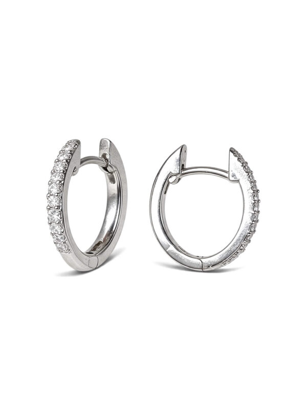 Orecchini a cerchio oro e diamanti Art. 9412500