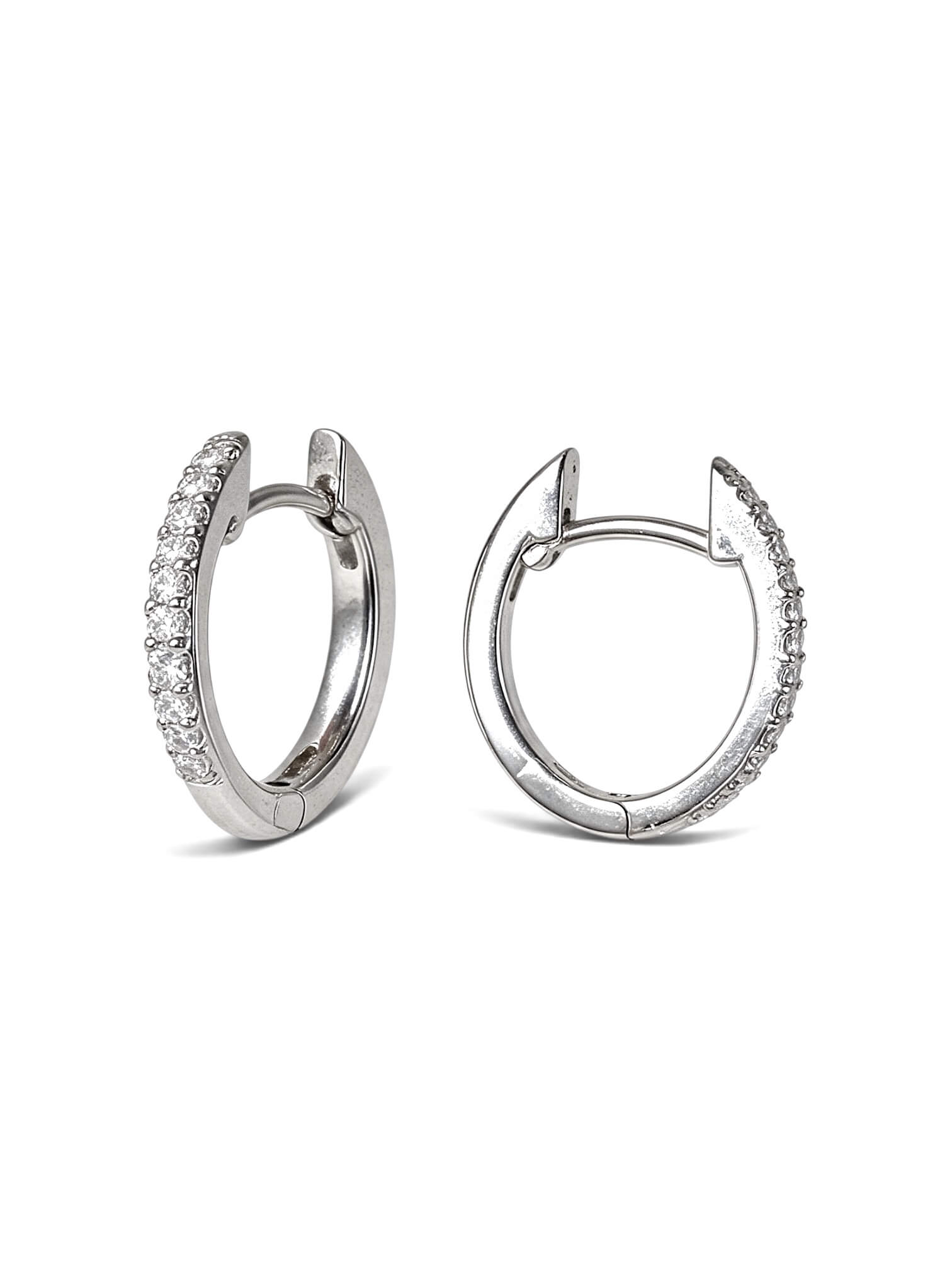 Orecchini a cerchio oro e diamanti Art. 9412500