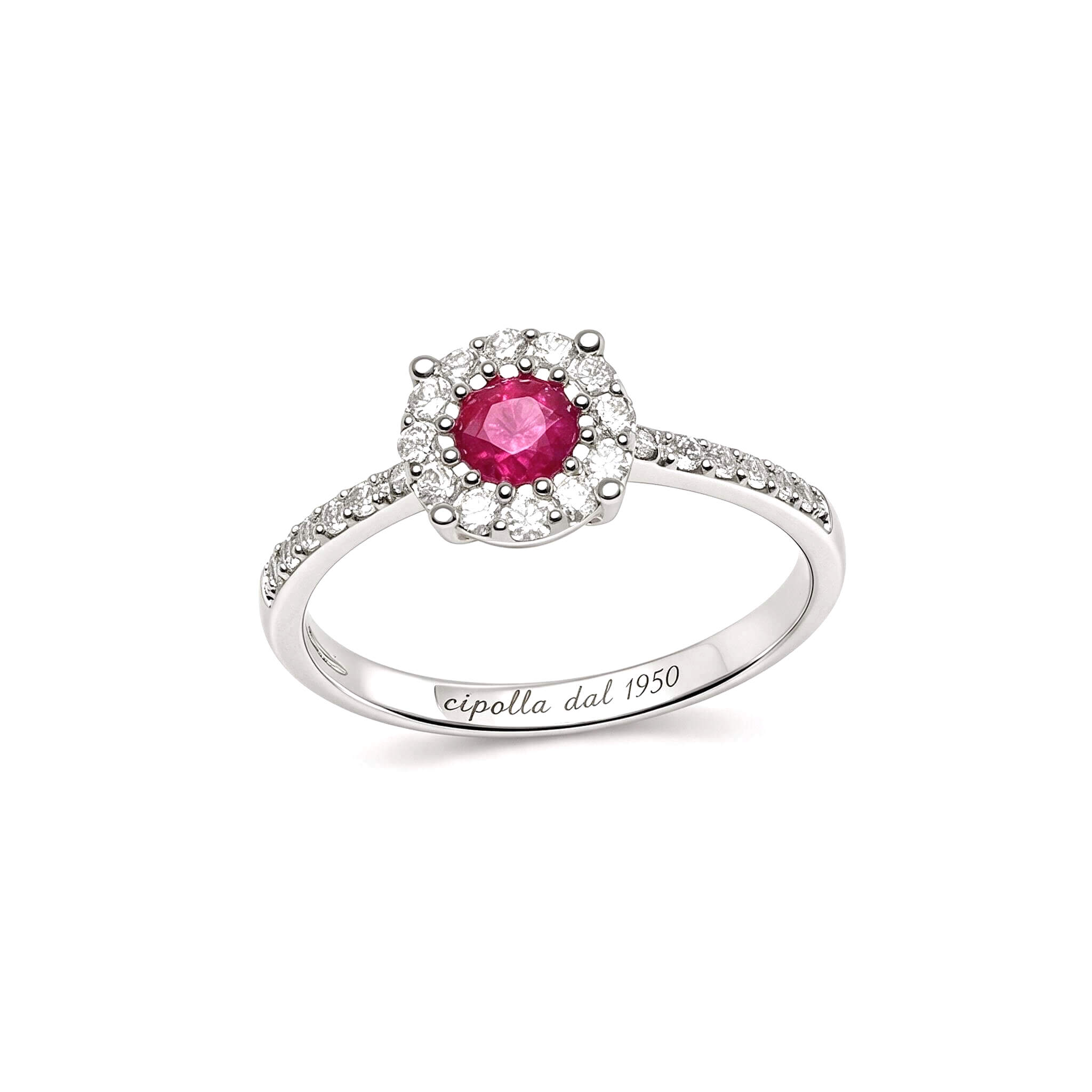 Ring Ruby and diamonds in gold 750% BELLE EPOQUE Art. 264857RB