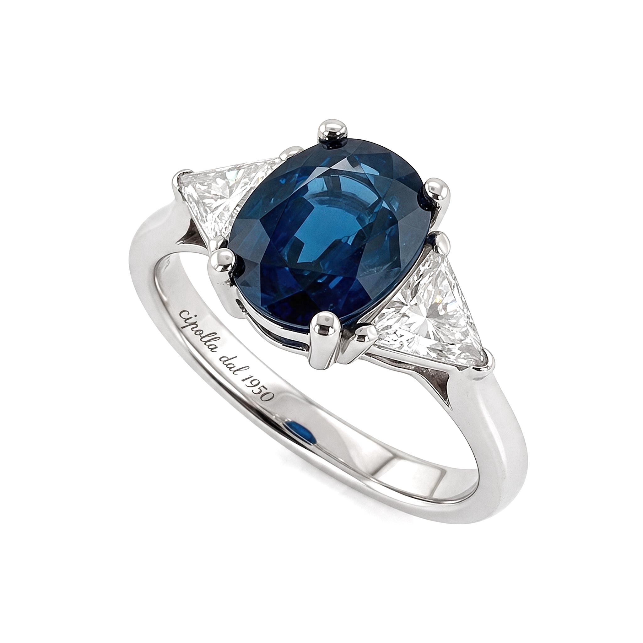 Anello zaffiro in oro e diamanti  GEMME Art.97/22
