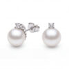 Orecchini perle  oro bianco e diamanti Art.ORPE25