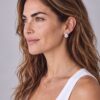 Orecchini perle  oro bianco e diamanti Art.ORPE25