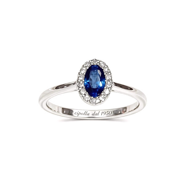 Anello zaffiro e diamanti BELLE EPOQUE ART. AN2856-1